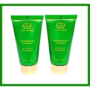 2 x Tata Harper Regenerating Cleanser Daily Exfoliant Treatment Travel 0.5fl.oz
